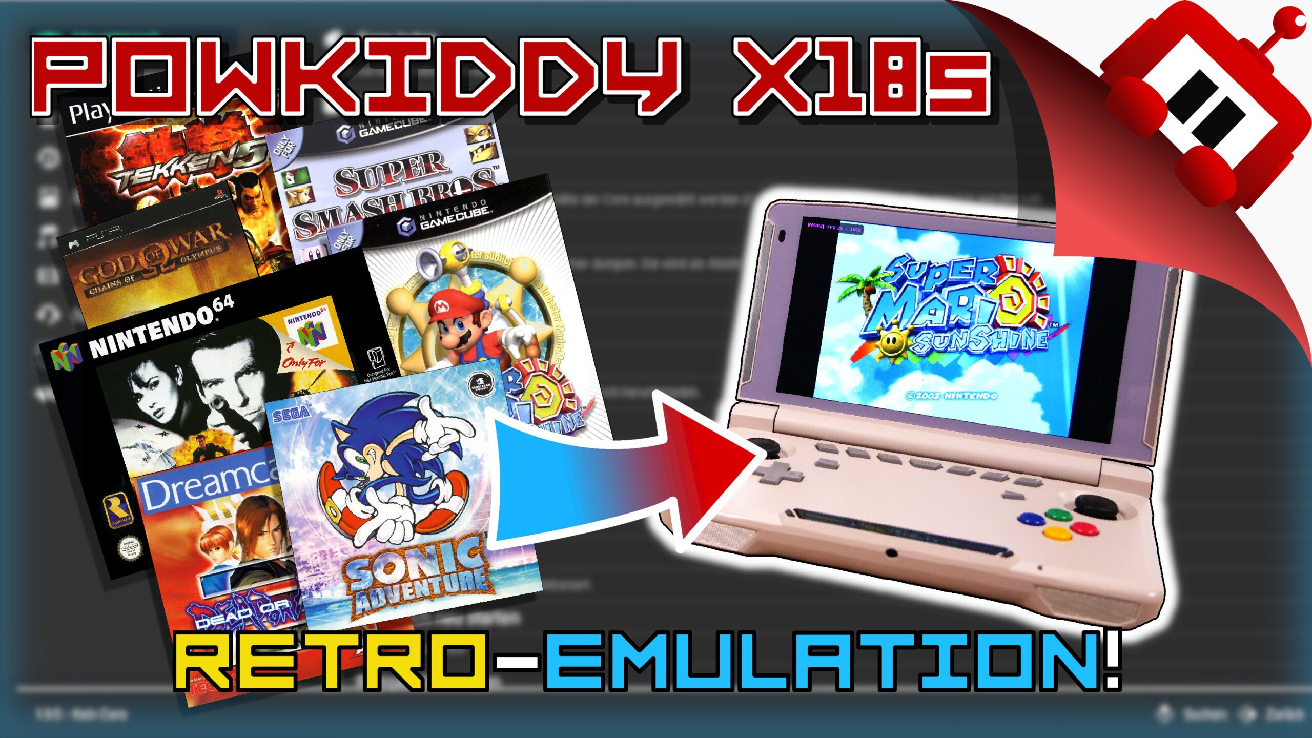 Retro-Emulation auf dem Powkiddy X18s!